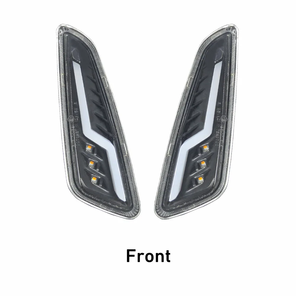 Motorbike Front Rear E-Mark Turn Signals Blinker Daytime Running LED Light For V