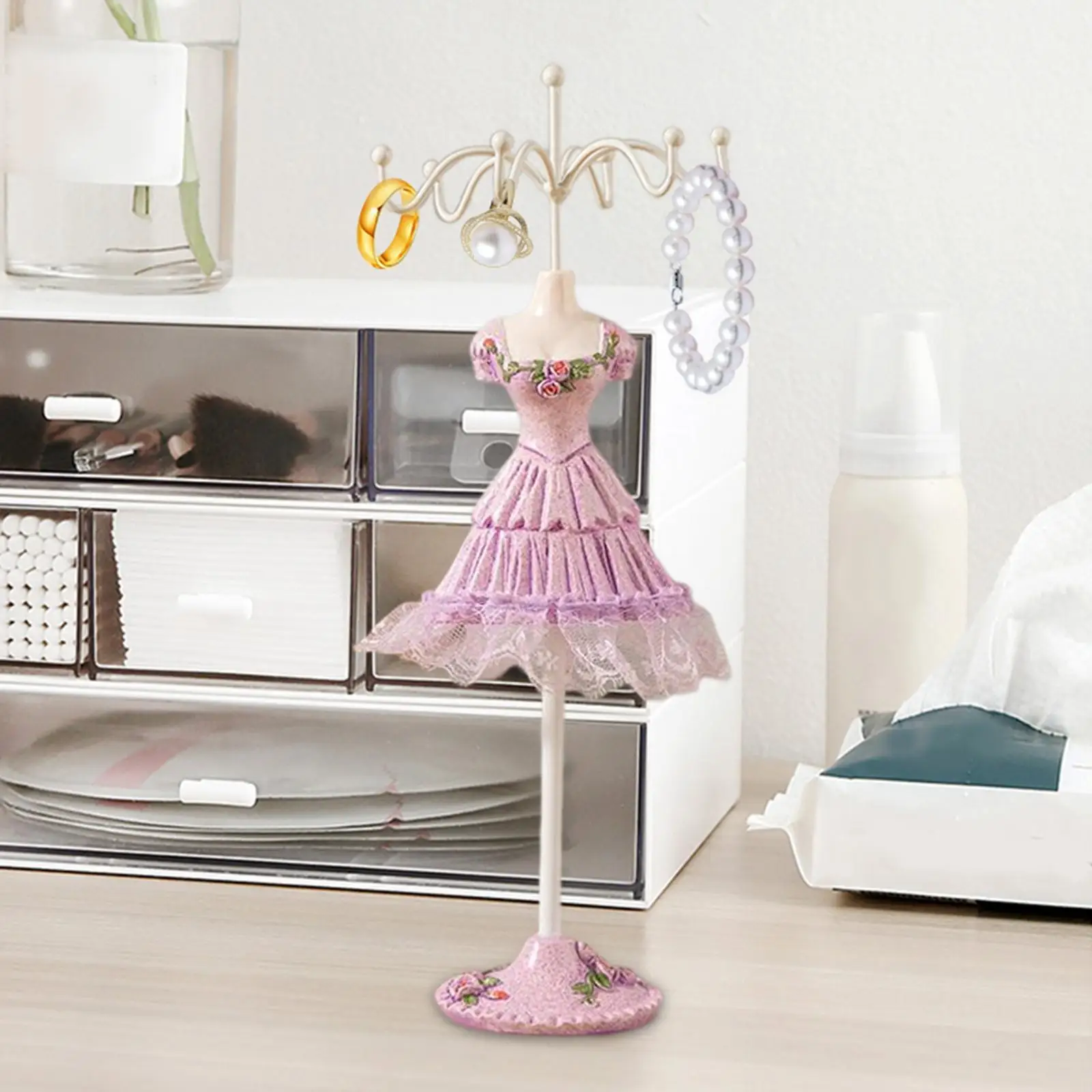 Fashion Jewelry Display Stand Decoration Displaying Hanging Jewelry Tree Tower Girls Bridal Gift Shows Dresser Shelves Showroom