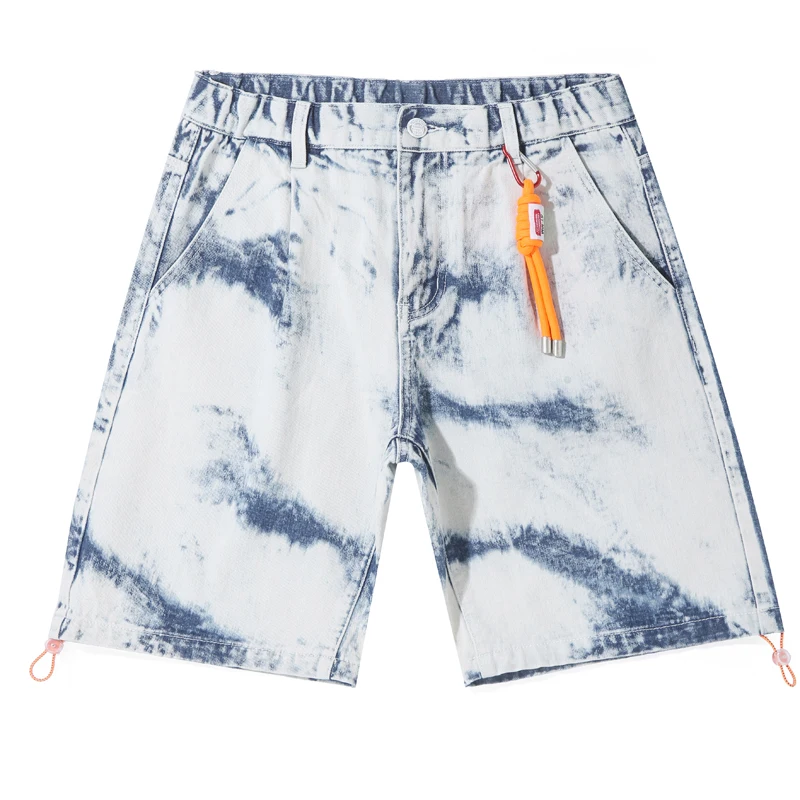 

Мужские летние джинсовые шорты в стиле хип-хоп