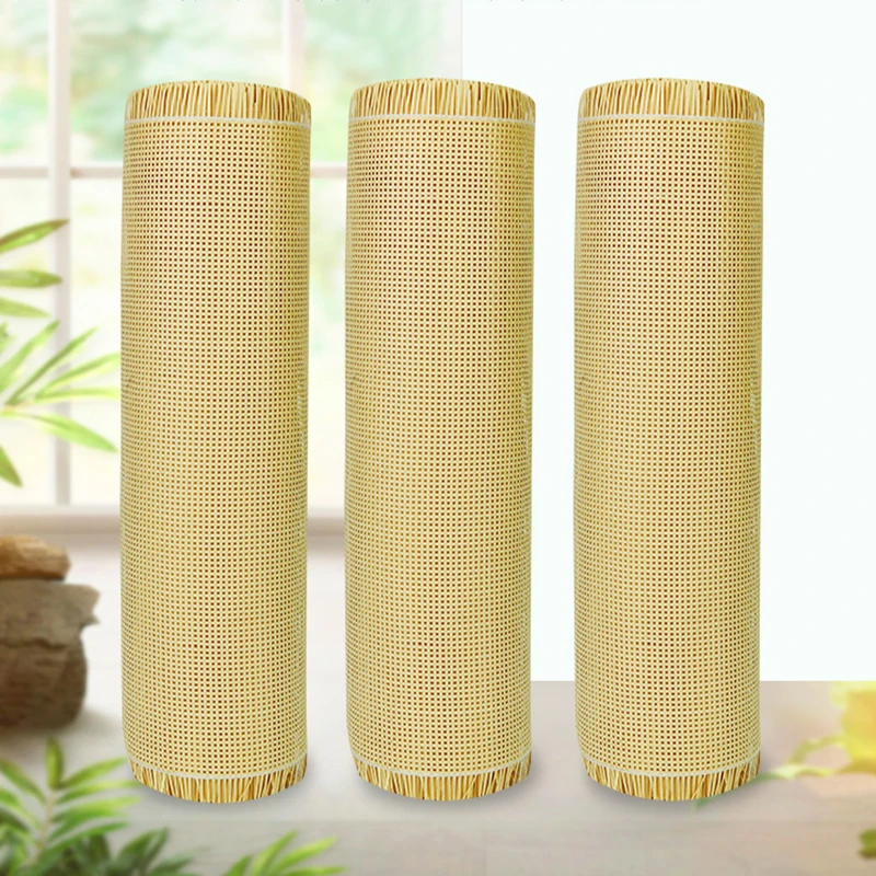 Hot Diy Creativity Plastic Rattan Webbing 20-55CM Wide Genuine Indonesian Rattan  Roll Wall Decoration Furniture Repair Material