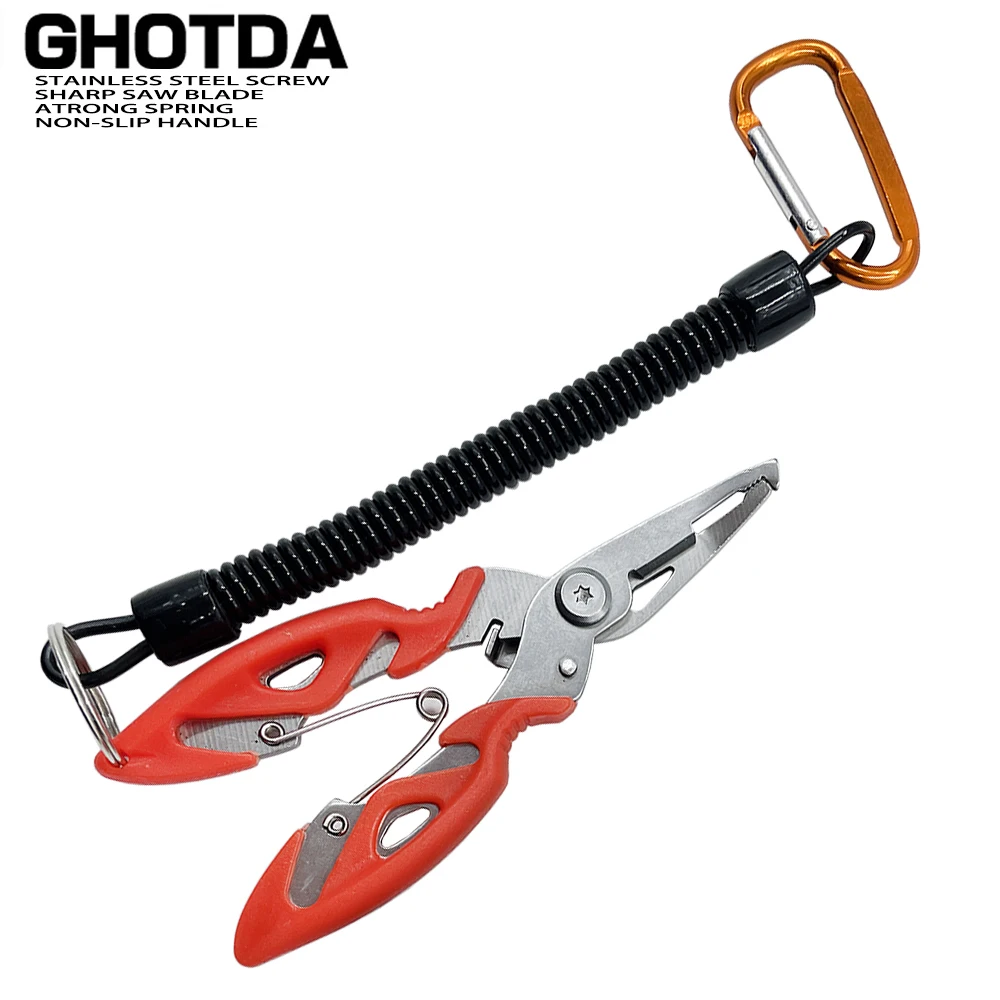 Stainless Steel Fishing Pliers Braid line Cutters Crimper Hook