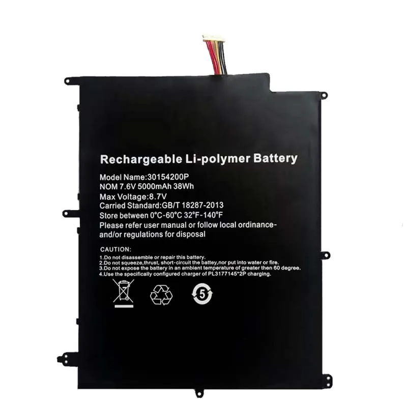 Bateria Genuína da Tabuleta do Portátil 7.6v 5000mah para o Acumulador do Caderno de Dexp Navis P100 - Imagem 3