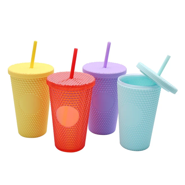 Double Wall Plastic Tumblers Lids Straws  Reusable Cups Lids Straws -  Double Wall - Aliexpress