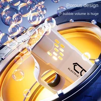 New Pattern Space Electric Automatic Light Bubble Machine Bubble Gun Summer Beach Bathing Outdoor Games Children Fantasy Toy Ch 3