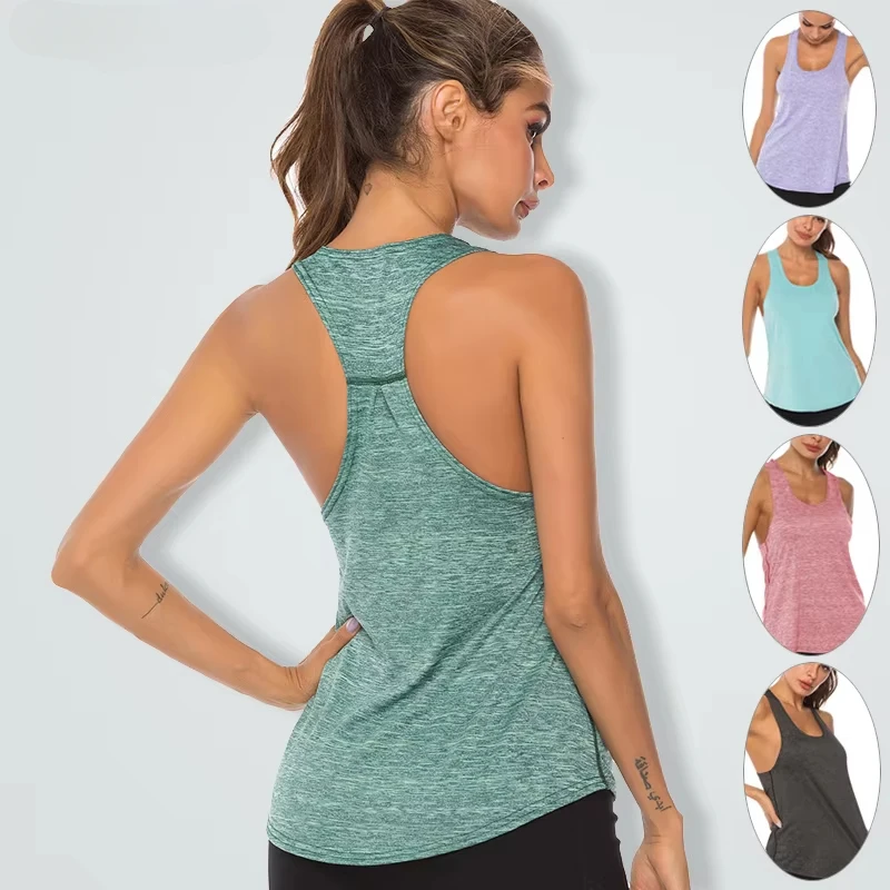 WOYYOHO Tank Tops Women for Yoga Sleeveless Racerback Yoga Vest Athletic Fitness Sport Shirts Quick Drying Gym Running Training yoga top sports tank