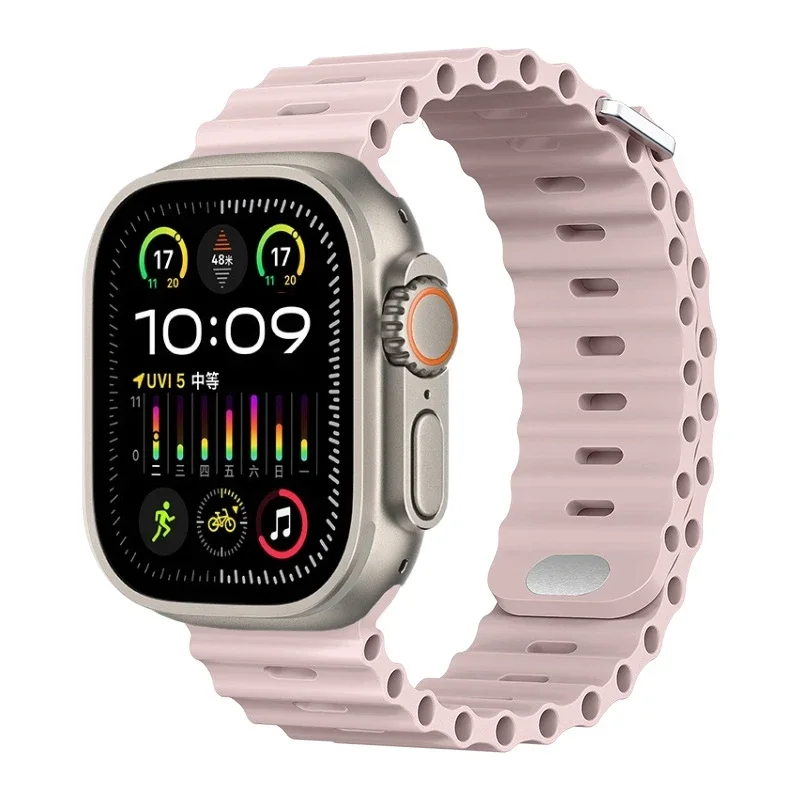 Premium Ocean Silicone Strap for Smartwatch - Durable & Stylish Wristband