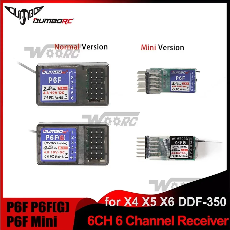 Dumborc X6A 2.4G 6CH Super Reactie Radio System Ze... - Grandado