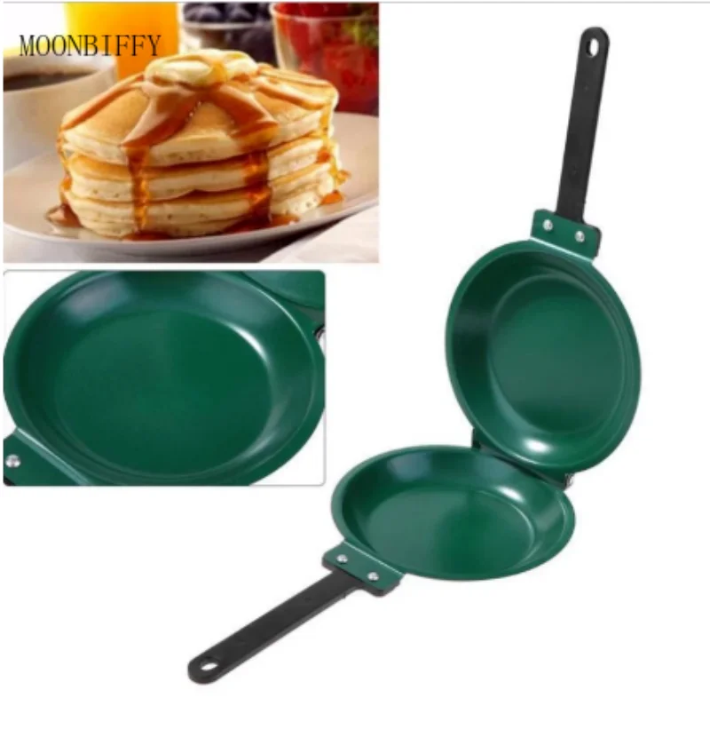 Non-stick frying pan, two-sided pan, golden folding frying pan - AliExpress