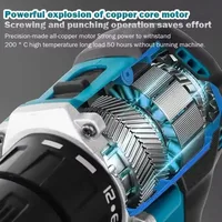 Makita Original. Perceuse-visseuse sans fil DDF487, visseuse à chocs électrique sans balais, outil électrique rechargeable 18V 3