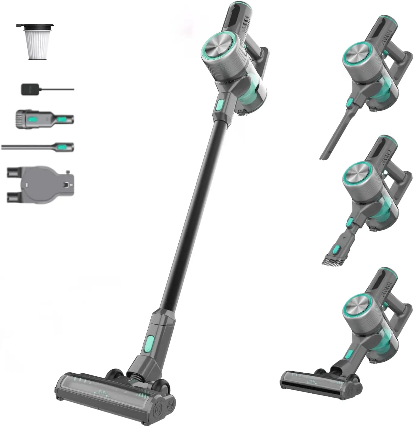 

Wyze Cordless Vacuum Cleaner with 24Kpa Powerful Suction, Lightweight Stick with HEPA Filter, 450W Powerful Brushless Motor