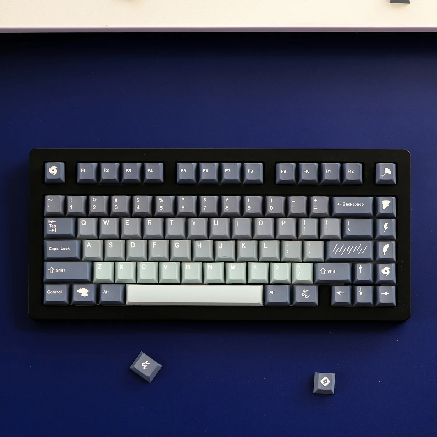 120 키/세트 GMK Storm Keycaps PBT 염료 승화 키 캡 체리 프로파일 Keychron 용 키 캡 65 75% Anne Poker GH60 GK64 FL980