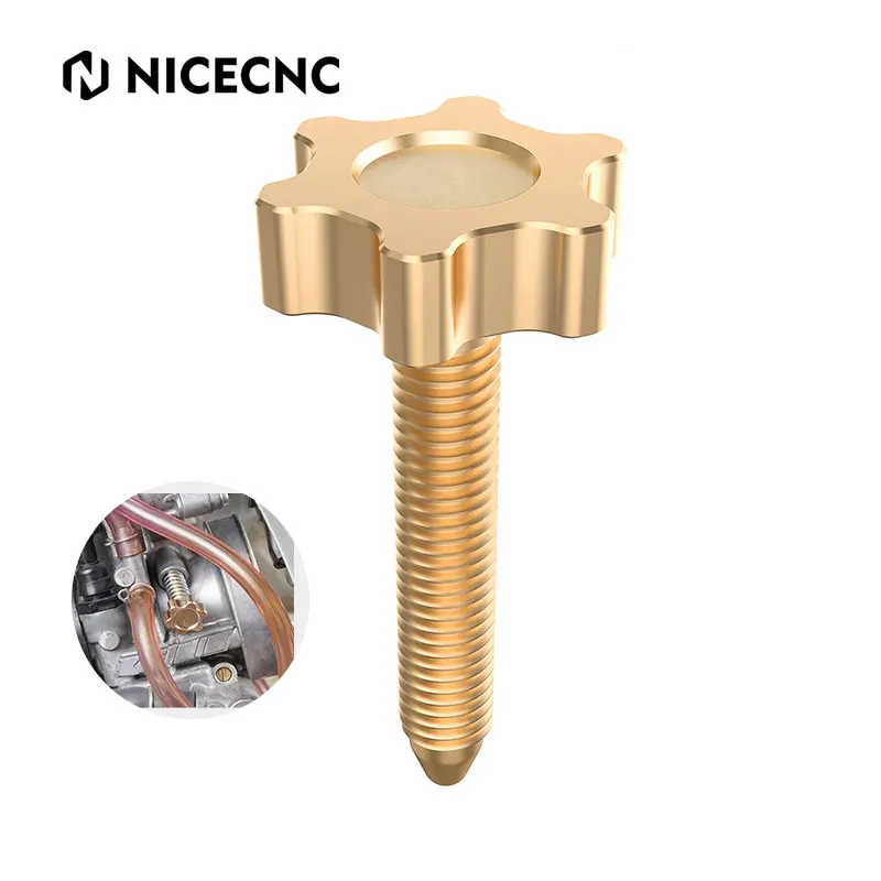 Nicecnc Per Yamaha Yz85 2002-2023 Yz250 2000-2024 Yz 65 85 125 250 250X Yz65 Yz85 Yz125 Yz250 Yz250X Regolatore A Vite Inattiva In Ottone