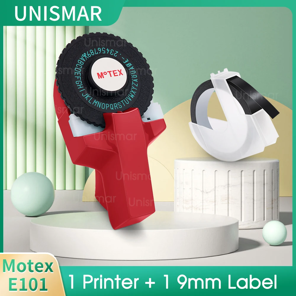 Manual label maker motex e101 3d embossing printer replace for dymo