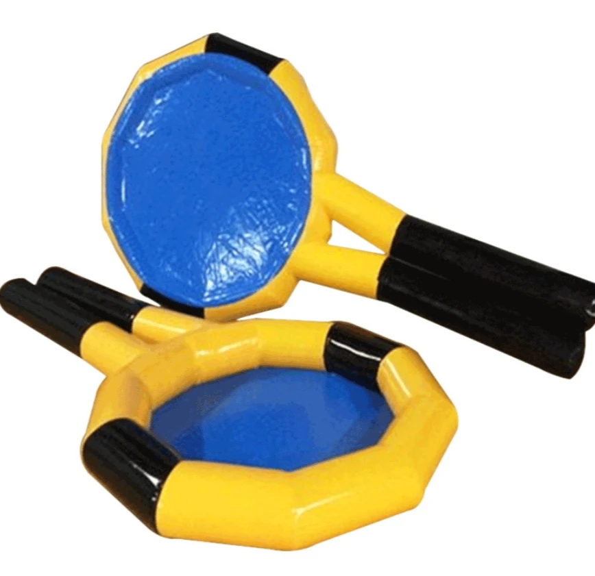 Outdoor Sport Inflatable Team Building Game Giant Inflatable Tennis Racket/large Tennis Racquet for Play