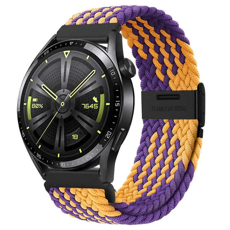 Braided Elastic Bracelet 20/22mm Smartwatch Strap