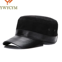2025 Unisex Real Sheepskin Leather Caps Casual Real Natural Sheep Skin Leather Baseball Hats New Fashion Fall Winter Leather Hat 1