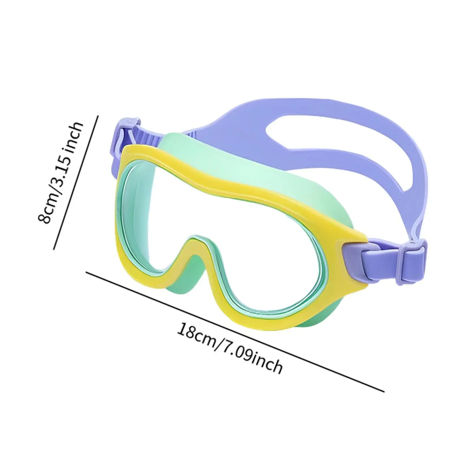 Swimming Goggles Lightweight Soft Adjustable Strap Wide Vision Swim Goggles for Beach Diving Long and Short Hair Children Pool Swimming Goggles Lightweight Soft Adjustable Strap Wide Vision Swim Goggles for Beach Diving Long and Short Hair Children Pool
