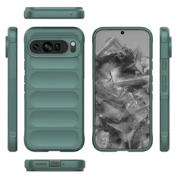 Premium Shockproof Silicone Back Case - Soft Protective Cover - Pixel 9A (Green)