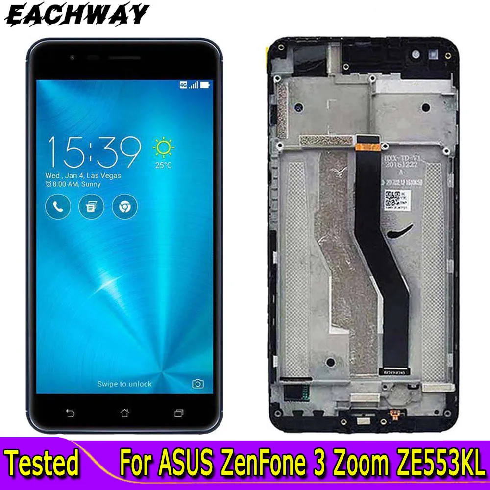 

5.5" For Zenfone 3 Zoom ZE553KL LCD 1920x1820 Display For ASUS ZenFone 3 Zoom ZE553KL ZE553 Z01HDA LCD Touch Screen Digitizer