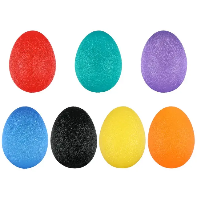 Silicone Ball Hand Grip Strength Trainer Adults Kids Wrist Rehab Therapy Stress Relief Finger Resistance Exercise Squeezer 6