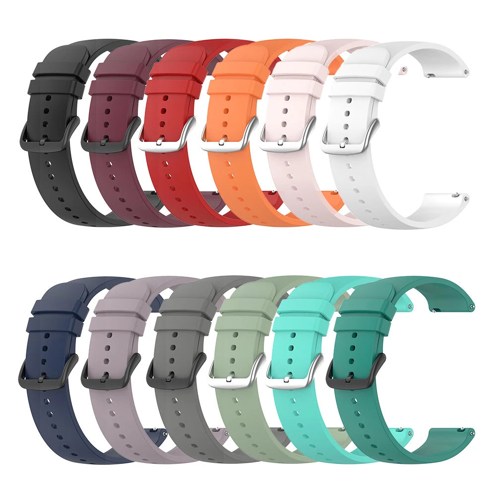 

Ремешок силиконовый для смарт-часов Samsung Galaxy Watch Series, 20 мм 20 мм, ремешок для Garmin Benz Vivoactive 5/4/3 Forerunner 165 245
