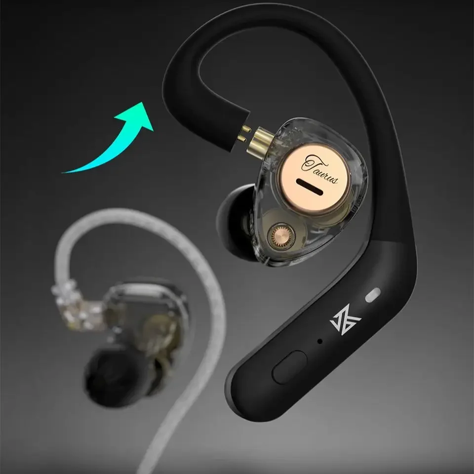 Yinyoo KZ Taurus Auriculares In Ear Con Cable Y Micrófono Hi-Fi IEM 8mm Controladores Dinámicos Duales In Ear Monitors Graves Profundos Auriculares Gaming Con Cable Desmontable