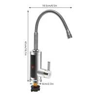 Robinet LCD électrique instantané 3000W Robinet instantané 360 °   Chauffage rapide, alimentation en eau chaude/froide pour salle de bain et cuisine 6