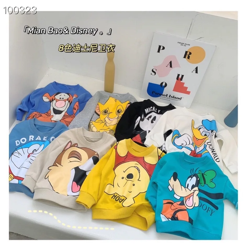 

Kids Cartoon Tops Shirt Long Sleeve Cute Mickey T Shirt Fall Clothes Pullover for Toddler Boy and Girl Outfits