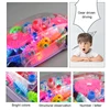 Kids Flashing Electric Racing Car Toys Transparent Light Colorful LED Music Mechanical Gear Vehicle Luminous Model Children Gift 2
