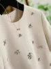 Temperament Elegant Two Piece Skirt Set 2025 Summer Outfit Heavy Industry Diamond Small Fragrant White Half Skirt Two-piece Set 3