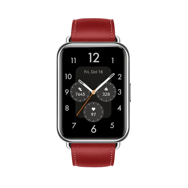 Lederband Für Huawei Uhr Fit 2 Smartwatch Band Ersatz Sport Armband retro Echte Armband Huawei Fit 2 Zubehör – Detail 13