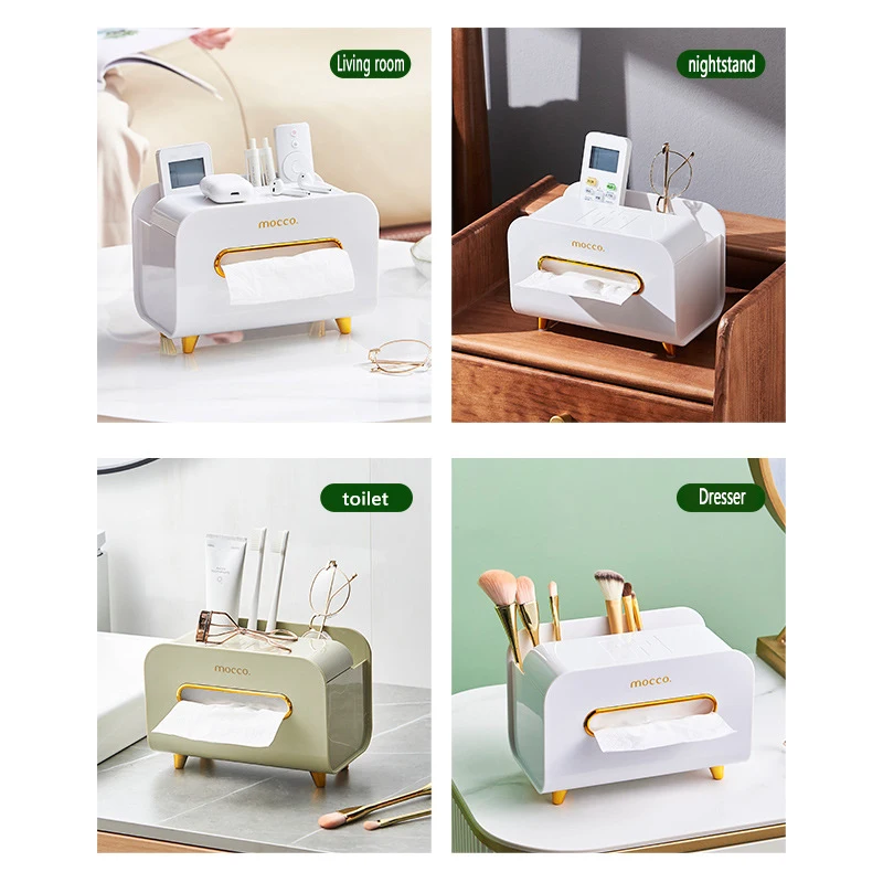 Living Room Tissue Box Environmentally Friendly Multipurpose Remote Control Desktop Creative Napkin Dresser Bathroom Storage Box 5