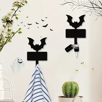 Cute Metal Bat Key Holder Decor - Versatile Key Hooks Rack for Hanging Keys, Dog Leash, Wallet, Belt, and More 1