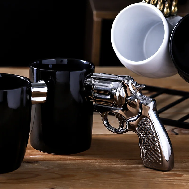 3D Gun Mug - قدح قهوة بتصميم مسدس ثلاثي الأبعاد