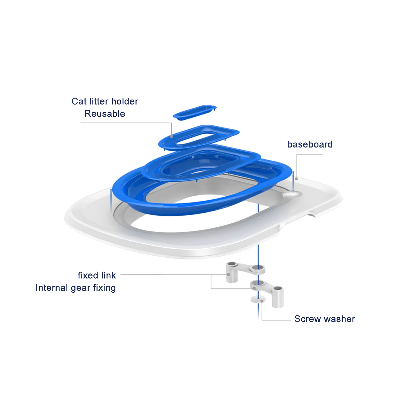 Cat Toilet Training Tool Cat Toilet Training Kit Universal Reusable Environmentally Friendly Trainer for Pet Cleaning