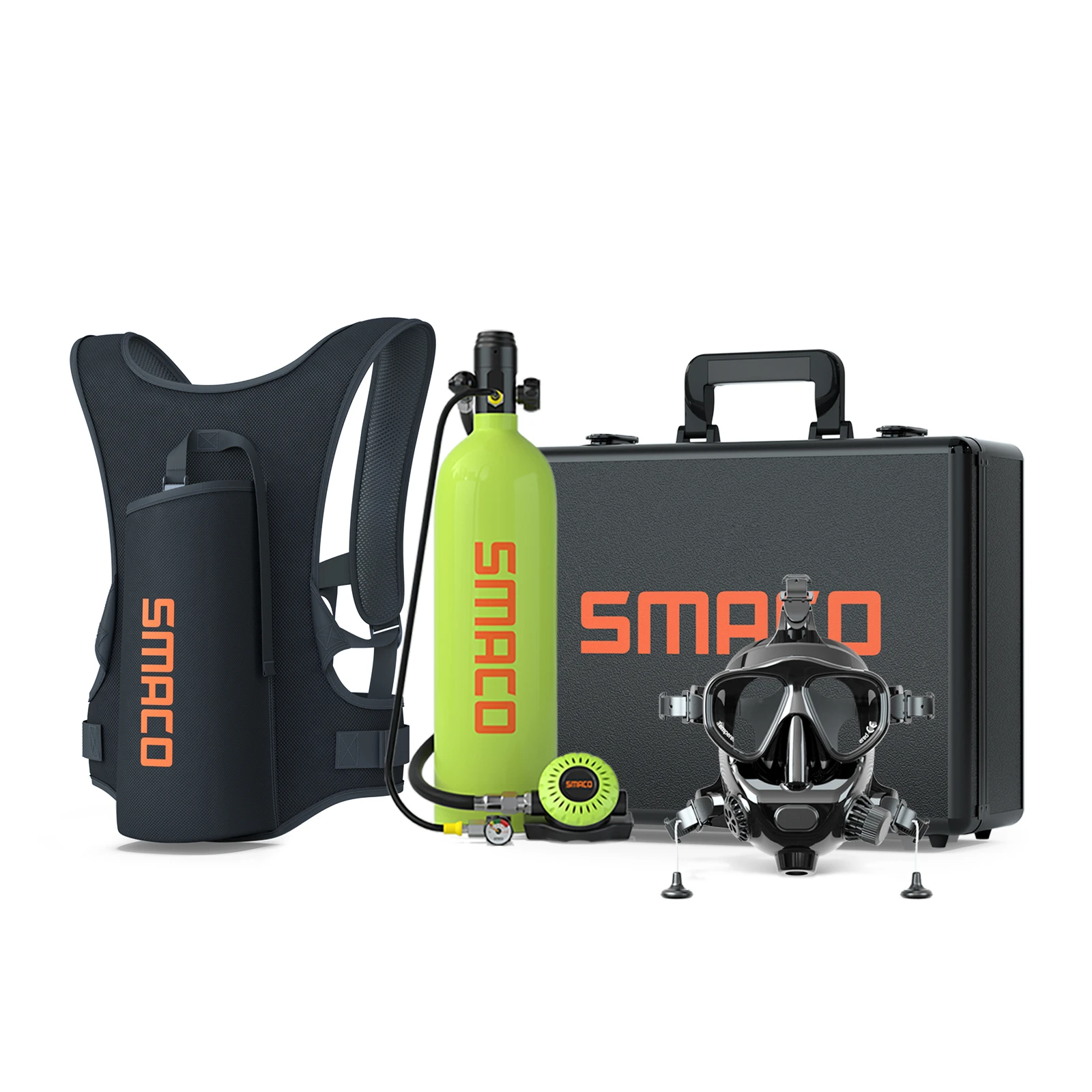 Smaco 2L Mini Scuba Tank Equipamento De Mergulho Cilindro De Oxigênio
