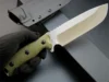 New Eafengrow EF143 Fixed Blade Knife AUS-10 Stainless Steel Blade Micarta Handle Full Tang Fixed Straight Knives for Hunting 2