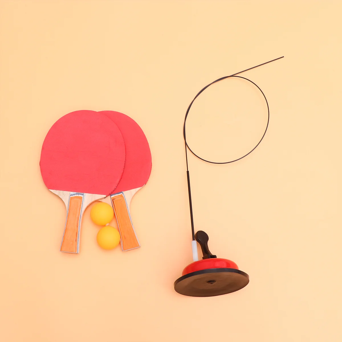 

Тренажер для настольного тенниса с эластичным стержнем, подвижные лопатки для понга, набор для самостоятельной тренировки, для отдыха, декомпрессии, игры