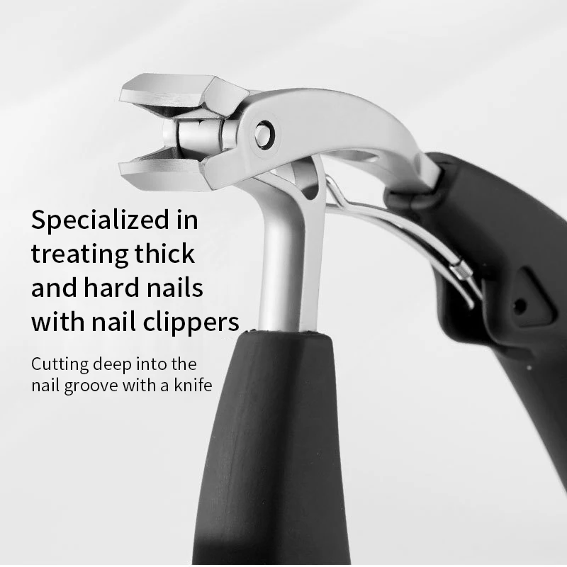 Nail Clippers Curved large opening three times anti-splash storage Elderly thick toenails Heavy duty