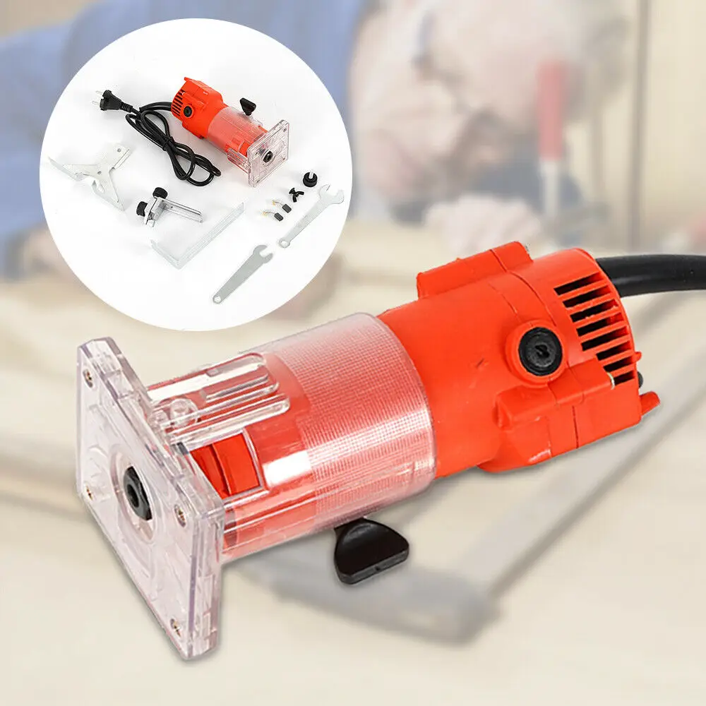 

New Electric 1/4'' Hand Trimmer Wood Laminate Palm Trim Router Joiner Power Tool