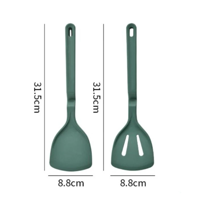 New crank silicone spatula spoon non-stick pan special kitchen utensils supoon silicon spoon