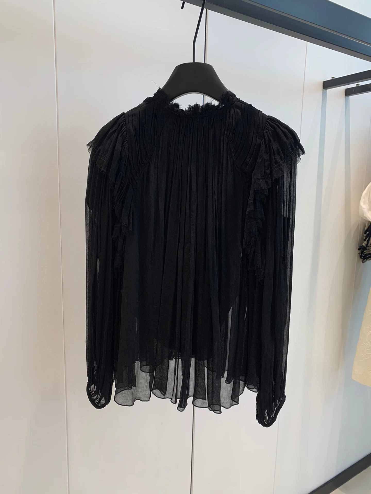 

Cake pleated mesh top casual fashion 2023 summer new style 0329