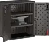 9 Cubic Ft. Heavy-Duty Resin Cabinet with 2 Shelves, Black 3
