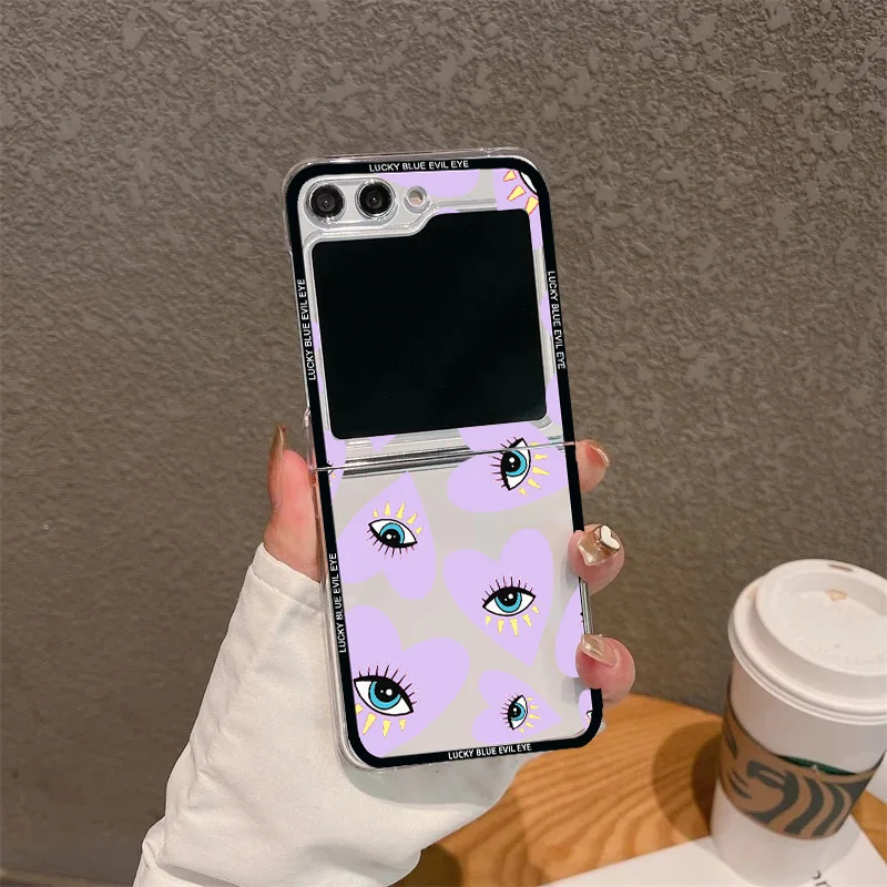 Lucky Eye Blue Evil Eye Folding Shockproof Clear Phone Case