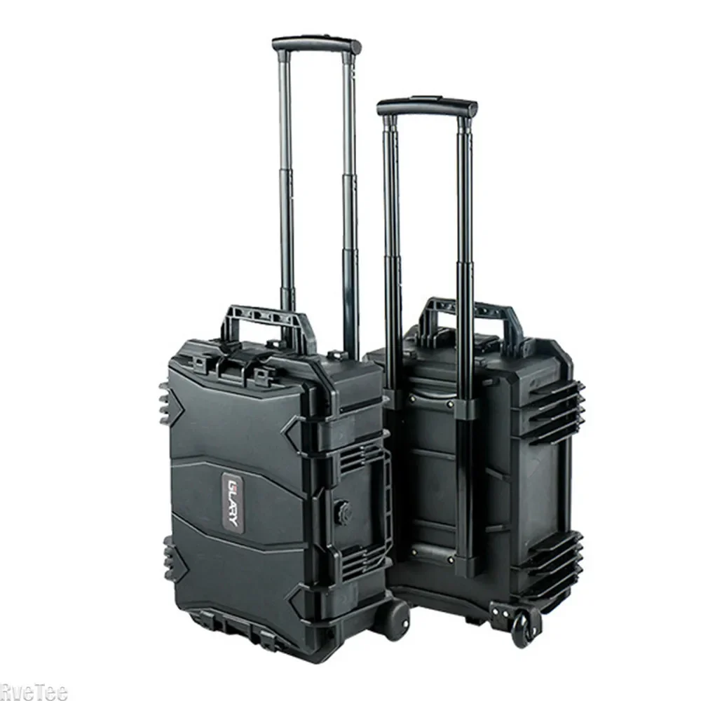 Large Capacity Tool Box with Wheels Safety Instrument Toolboxs Waterproof Shockproof Toolbox Electrician Tools Case Hardcase 6
