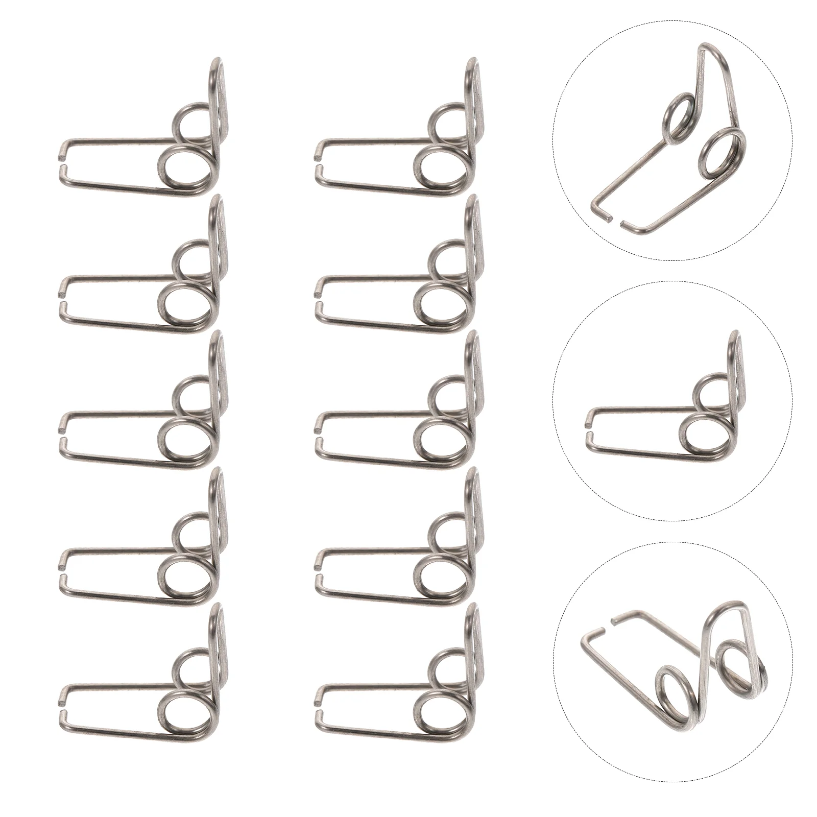 10 Pcs Water Key Spring Trumpet Watergate Fiitings Car Horn Replacements Instruments Drain Clique Accessories Mountings