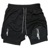 Anime Performance Shorts Men GYM Casual Sports Summer Compression Shorts Workout Running Mesh 2 In 1 Sport Short Pants 4