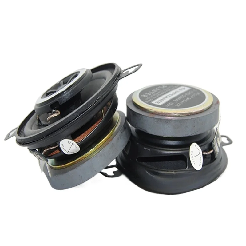 SOTAMIA 1PCS 3.5인치 동축 스피커 4옴 100와트 고무 접이식 링 고음 및 저음 스피커 홈시어터 사운드 시스템