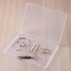 Container Case Rectangular Plastic Clear Storage Box Durable Flat Transparent PP 4 Sizes Jewelry Container Case 4