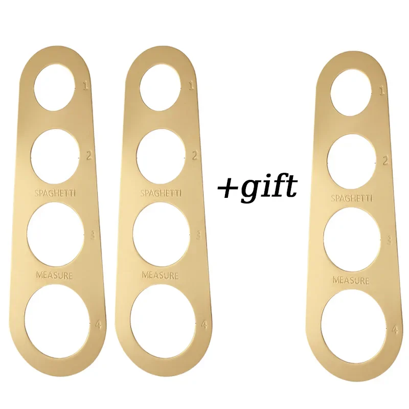 Stainless Steel Spaghetti Measurer - 4-Hole Pasta Portioning Tool